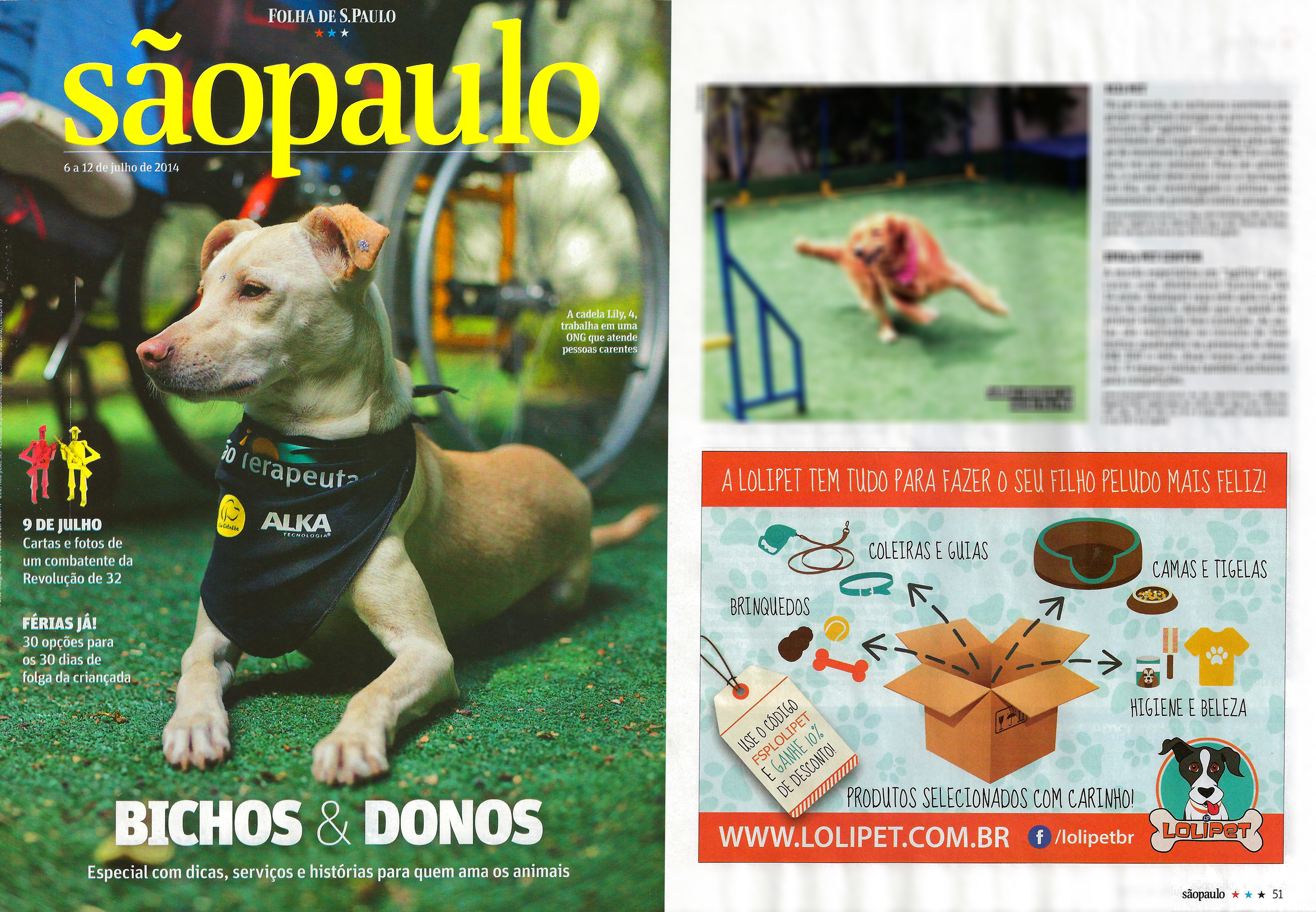 Saiu na mídia – Revista Folha de São Paulo 06/07/2014